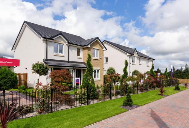 A typical street scene at the planned West Craigs development