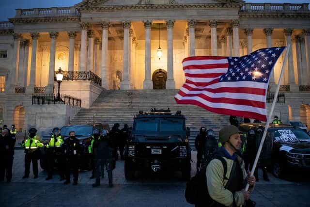 Rioters stormed the Capitol Building on Wednesday night (Getty Images)