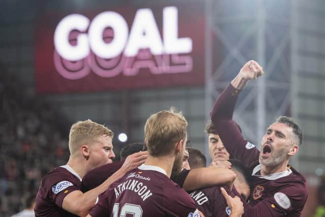 Hearts sit fifth going into the World Cup break.  (Photo by Mark Scates / SNS Group)