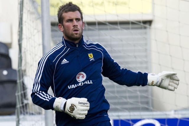 The former Ranges and Dundee United goalkeeper made his appearance for Scotland as a 68th minute substitute against Faroe Islands back in 2010.