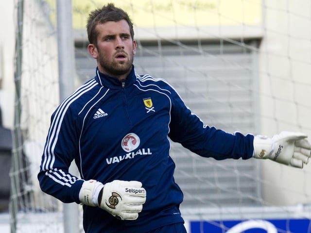 The former Ranges and Dundee United goalkeeper made his appearance for Scotland as a 68th minute substitute against Faroe Islands back in 2010.