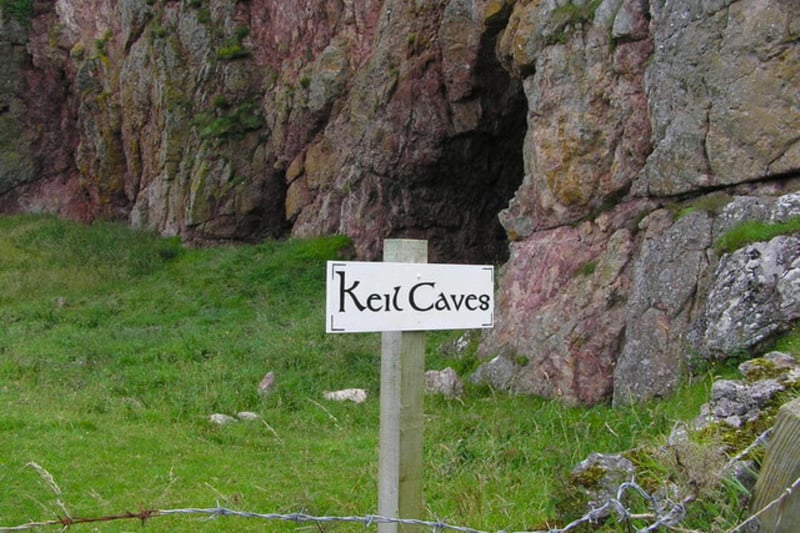Close to Southend village on the southern end of Kintyre you can find the mysterious Keil Caves. Broadly, the area is famous for beautiful beaches, fine walks and historical attractions, and this location combines all three. The caves or “St Columba’s footprints” are said to be the site where the saint landed in Scotland in 563. Saint Columba was an Irish abbot and missionary who is credited with spreading Christianity in Scotland which endures to this very day.