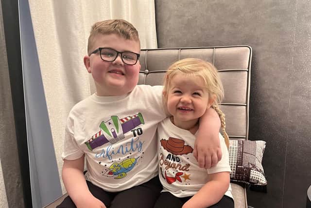 Jaxon and his younger sister Ayda