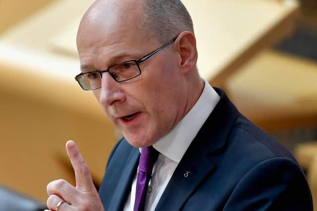 Covid Scotland: Data shows 'strong evidence' restrictions are working says John Swinney as he compares Scottish and English figures . (Photo by Jeff J Mitchell/Getty Images)