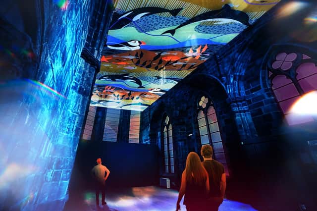Trinity Apse, off the Royal Mile, is playing host to this year's Message From The Skies project, which has been created in response to the climate crisis.