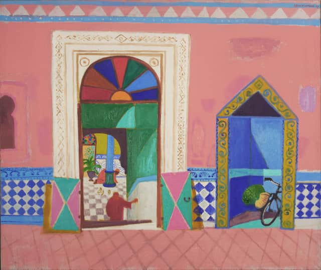 Leaving The Mosque, Midday, by Leon Morrocco