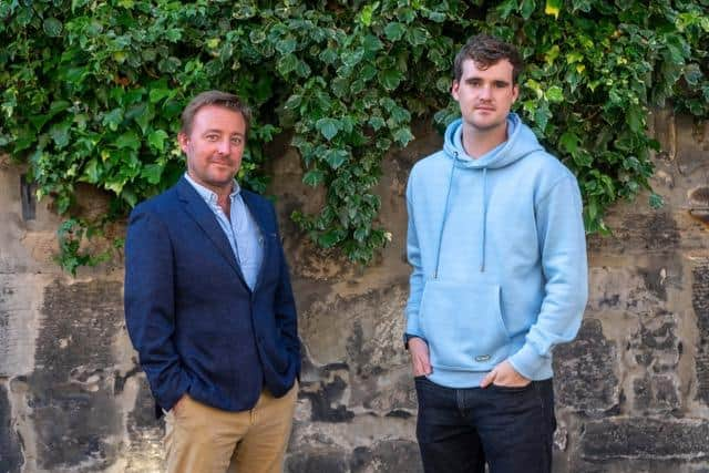 Eoghan Mackie of The Challenges Group (left) and Jack Allan of Today have joined forces to work on projects in Africa. Picture: contributed.