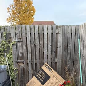 If you haven't designated a 'safe space' the delivery person may decide 'over the fence' is fine