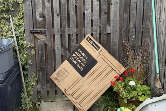 If you haven't designated a 'safe space' the delivery person may decide 'over the fence' is fine