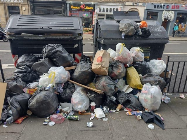 The state of the streets in Edinburgh