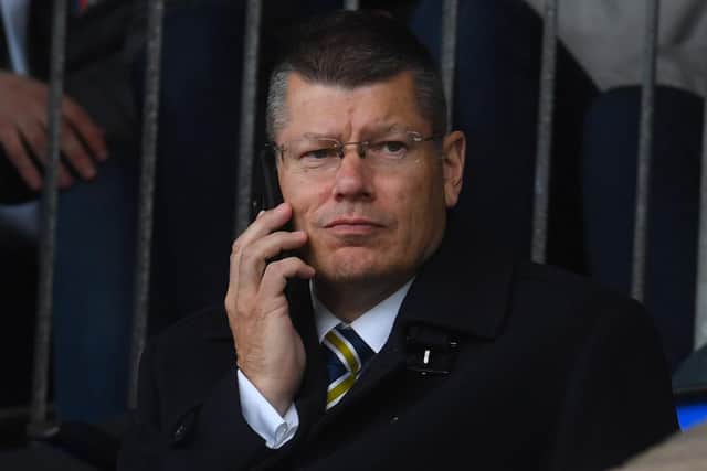 SPFL chief executive Neil Doncaster has warned of 'extremely grave' consequences of banning alcohol advertising at Scottish football matches. (Photo by Craig Foy / SNS Group)