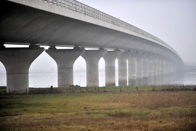 The bridge was closed for three hours.