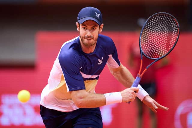 Andy Murray was involved in a tense three-set match with Sebastian Korda at the Gijon Open.