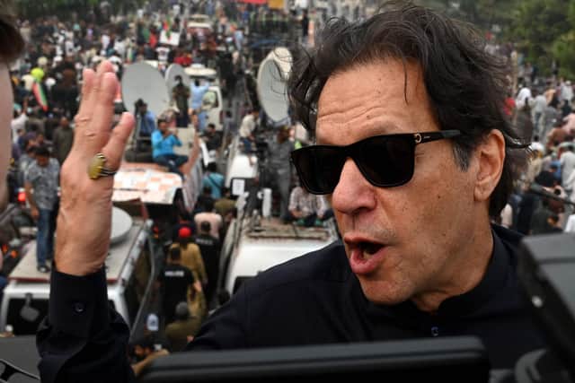 Pakistan's former prime minister Imran Khan. Picture: Arif Ali/AFP via Getty Images