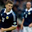 Jamie Mackie in action for Scotland in a 2012 World Cup qualifier against Serbia.