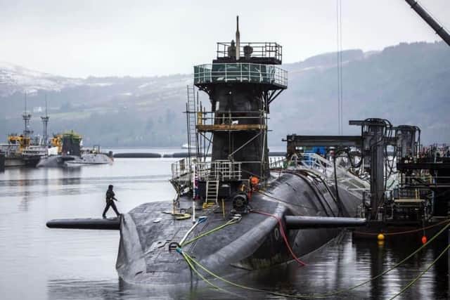 HM Naval Base Clyde, known as Faslane. Picture: PA