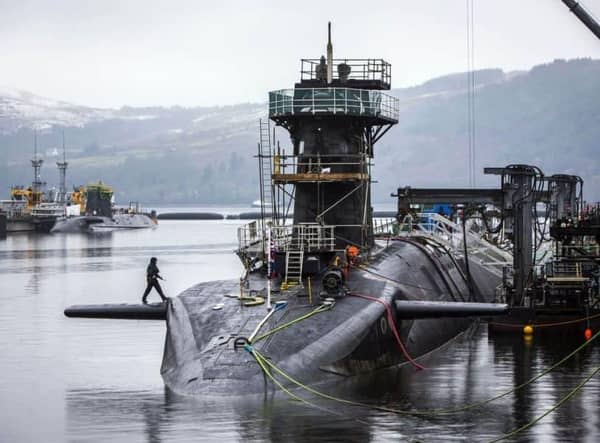 HM Naval Base Clyde, known as Faslane. Picture: PA