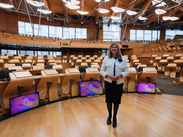 Holyrood's new Presiding Officer Alison Johnstone is set to oversee remote working arrangements as the country recovers from the Covid pandemic. Picture: Andrew Cowan/Scottish Parliament