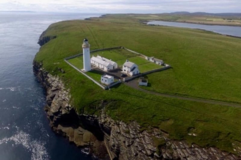 The cottage looks over the Pentland Firth in Orkney.