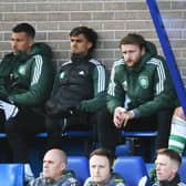 Celtic's Jota was forced to sit out the second half at Perth with muscle fatigue that has placed his availablity for the Champions League encounter with RB Leipzig in doubt. (Photo by Ross MacDonald / SNS Group)