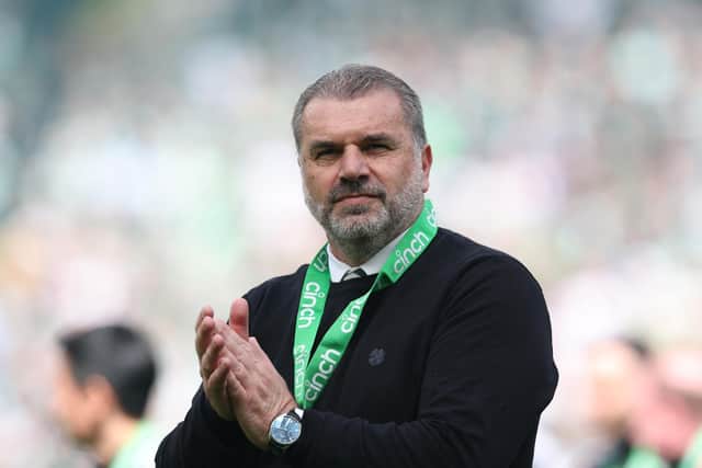 Celtic manager Ange Postecoglou leads his side into a pre-season friendly against Rapid Vienna on Saturday. (Photo by Ian MacNicol/Getty Images)