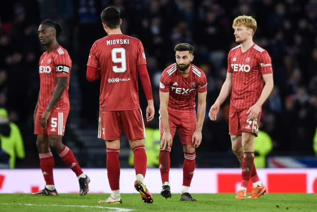 Aberdeen star Graeme Shinnie backed captain Anthony Stewart after his red card. (Photo by Ross MacDonald / SNS Group)