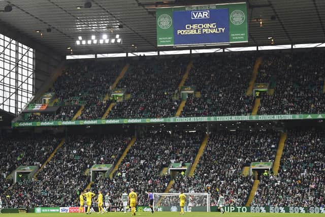 The 40,011 crowd that filled the stands against Morton made the attendance for a Scottish Cup tie at Parkhead higher than for any not involving Rangers acorss this millennium. (Photo by Rob Casey/SNS Group).