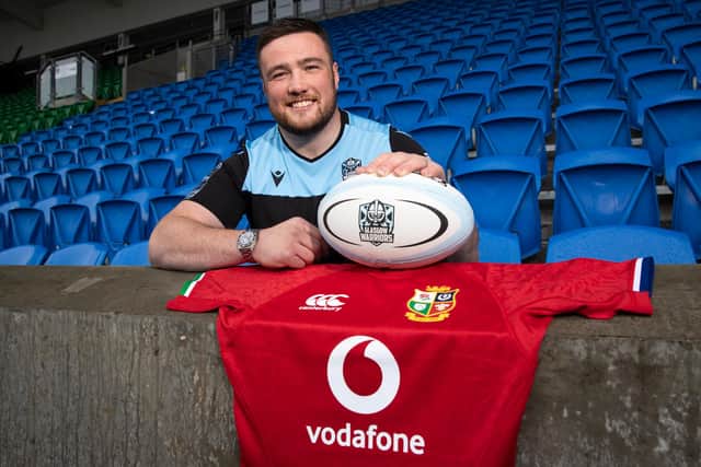 Zander Fagerson celebrates his call-up to the British & Irish Lions squad. Picture: Craig Williamson/SNS