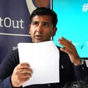Majid Haq during a press conference at Stirling Court Hotel, Stirling following an independent review which recommended that Cricket Scotland is placed in special measures by sportscotland after 448 examples of institutional racism were revealed.