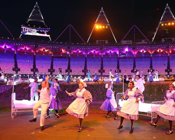 The opening ceremony of the London 2012 Olympic Games featured a celebration of the NHS (Picture: Cameron Spencer/Getty Images)