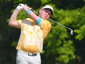 Bob Macintyre plays his second shot on the sixth hole during day one of the ISPS Handa Championship at PGM Ishioka GC in Omitama, Japan. Picture: Yoshimasa Nakano/Getty Images.