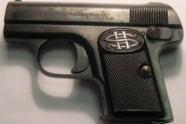 The firearm used in the murder.