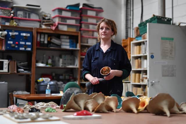 Louise McVey is a sculptural ceramic artist and musician based in Glasgow. Picture: John Devlin