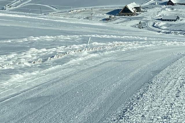 Near-perfect snow conditions at the Lecht snowsports centre this month. Picture: Lecht 2090