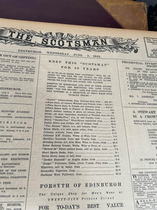 The Scotsman, June 3, 1953 - the day after the Queen's Coronation