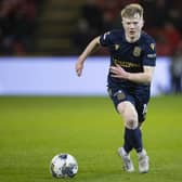 Lyall Cameron in action for Dundee against Aberdeen in January. He is now regarded as one of Scottish football's hottest properties (Photo by Alan Harvey / SNS Group)