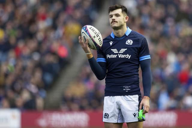 Blair Kinghorn started against Australia but was then benched.  (Photo by Craig Williamson / SNS Group)