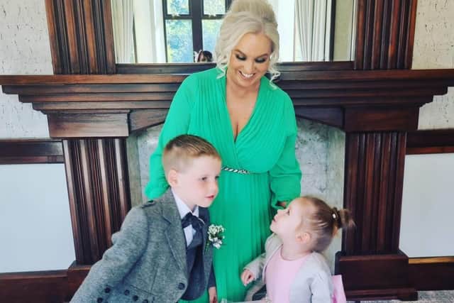 Mum Allanah Jones with Wren and son Quinn