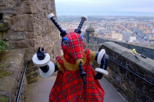 Viewers have speculated that Bagpipes on The Masked Singer could be Scottish actor Alan Cumming. (Image: ITV)