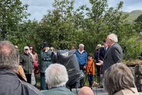 Morair Minginis, Ruairidh Iain MacLeòid, a’ bruidhinn aig a’ chruinneachadh