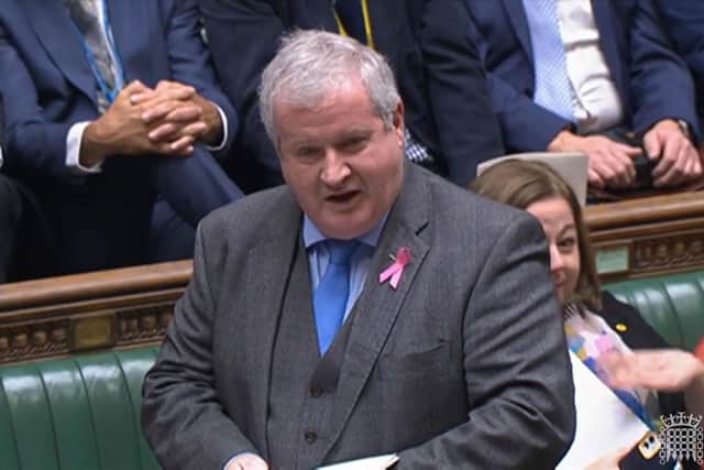SNP Westminster leader Ian Blackford speaks during Prime Minister's Questions in the House of Commons, London. Picture: House of Commons/PA Wire