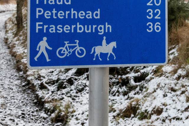 ​The 40-mile path along a former rail line runs from Dyce to Fraserburgh.