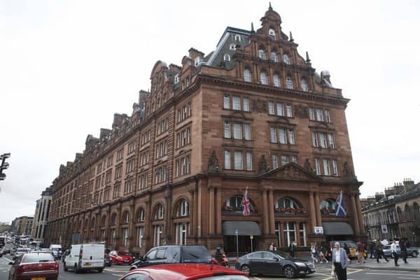 Originally built as a railway station with the hotel added in 1903, the Caley, as this building is affectionately known, was once referred to as a "grand old Glasgow dame come to Edinburgh" on account of its red hue.