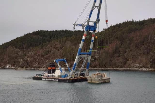 Surveys of the sunken barge found 'toxic' and potentially 'explosive' gases -- it's thought some of the 690 tonnes of rotting food and water remain inside