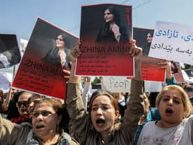 Protests in Iran and across the world broke out after 22-year-old Mahsa Amini died while in the custody of Iran's 'morality police' (Picture: Safin Hamed/AFP via Getty Images)