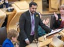Minister for Health and Social Care Humza Yousaf before the start of First Minster's Questions (FMQs) in the main chamber of the Scottish Parliament in Edinburgh. Jane Barlow/PA Wire