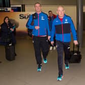 Mark Warburton (right) and assistant David Weir spent 20 months at Rangers. Picture: SNS