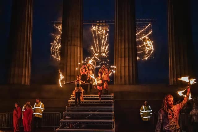 The main festivities take place on Calton Hill, around the iconic classical-style monument known as Edinburgh’s Disgrace – an unfinished memorial built to honour the dead of the Napoleonic wars, which stands atop the landmark