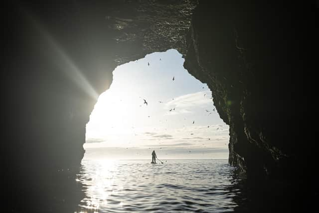 Ocean adventurer and television presenter Dr Cal Major, who set a world record when she became the first person to complete the 1,000-mile journey from John O' Groats to Land's End on a stand-up paddleboard, has become an ambassador for the National Trust for Scotland. Picture: James Appleton