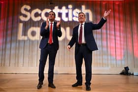 Scottish Labour Party leader Anas Sarwar (left) and UK leader Sir Keir Starmer (Picture: Jeff J Mitchell/Getty Images)